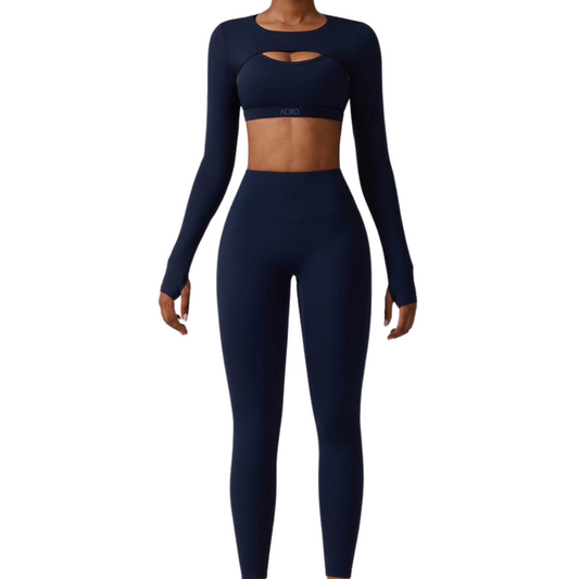 Ava Three-Piece Set in Midnight