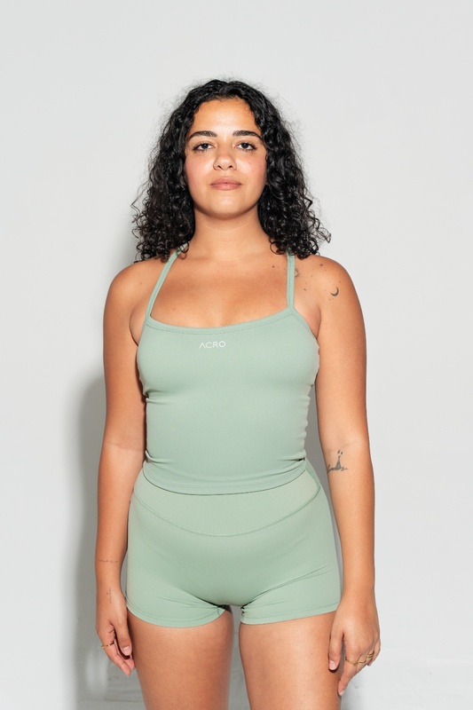 Summer Tank Top & Shorts Set in Mint