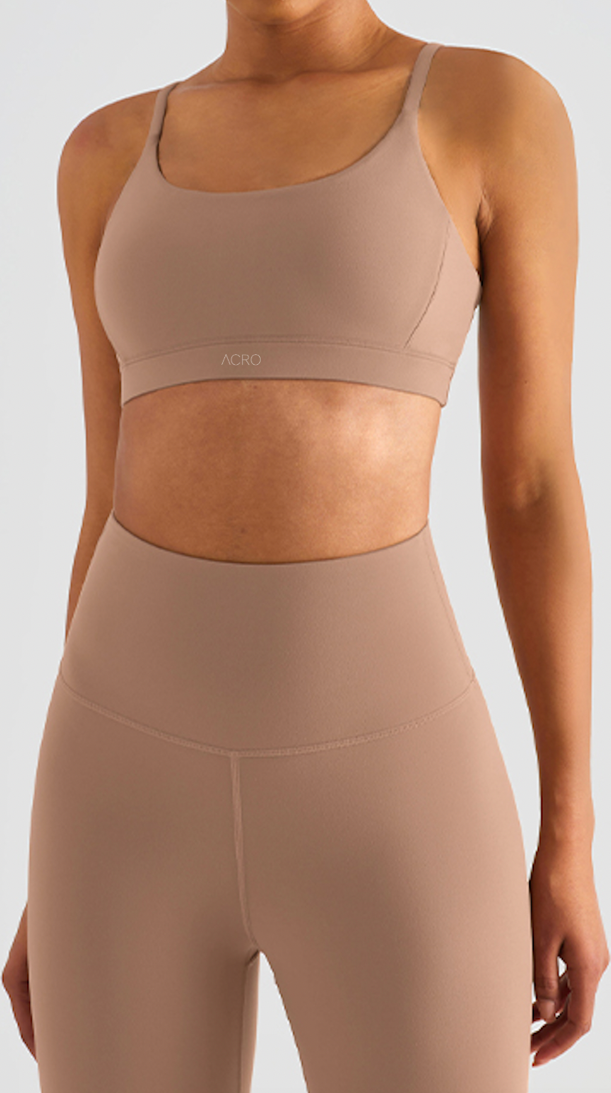 Bralette and Leggings Set in Mocha