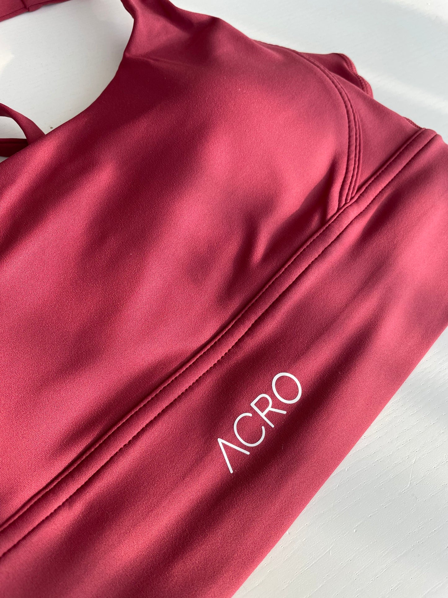 Helene Strappy Bra & High-Waist Leggings Set in Wine